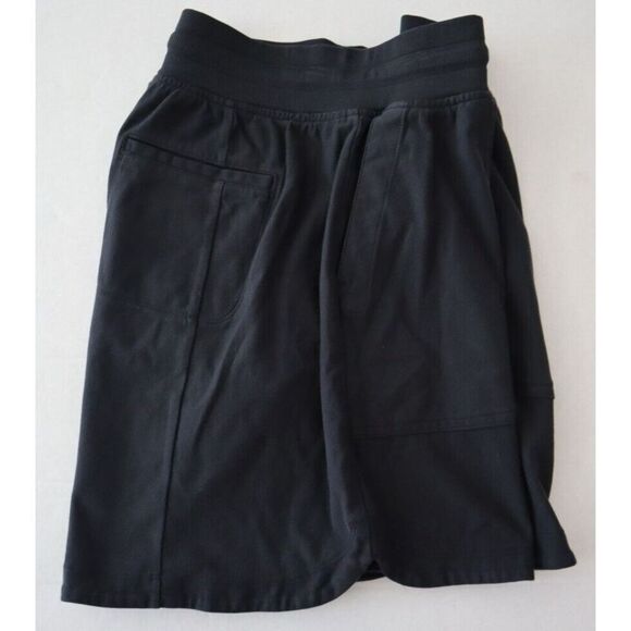 Athleta 798619-01 Women's Sz Small Black Farallon Cotton Blend Midi Shorts - Picture 7 of 10